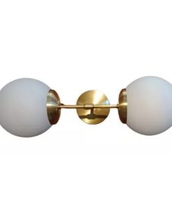APLIQUE BARI GLOBO 2L TEXTURADO BRONCE TULIPA OPAL