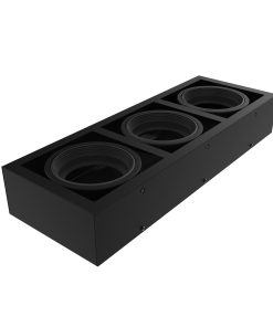 BOX3 ARTEF. EXTERIOR 3L GU10 P/AR111 NEGRO DIMENS.:A:200mm–L:560mm–H:90mm