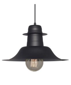 COLGANTE CHAPA Ø35CM SOMBRERO NEGRO MICRO