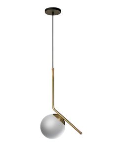 COLGANTE PLOP  1L E27 BRONCE TULIPA OPAL