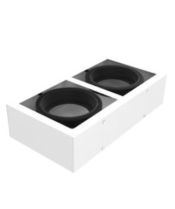 BOX2 ARTEF. EXTERIOR 2L GU10 P/AR111 BLANCO DIMENS.:A:200mm–L:380mm–H:90mm