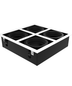 BOX4 ARTEF. EMBUTIR 4L GU10 P/AR111 BLANCO HUECO:A:370mm–L:370mm