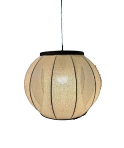 COLGANTE DE TELA EON C/ESTRUCTURA HIERRO E27 40x35cm