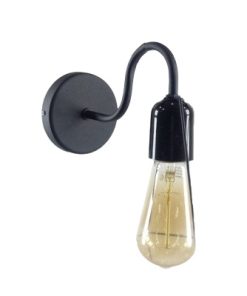 APLIQUE MICUS E27 NEGRO CUELLO GANSO