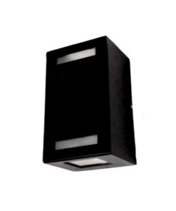 BIDIRECCIONAL RECTANGULAR "SIMON 2" NEGRO TEXT. 2 GU10