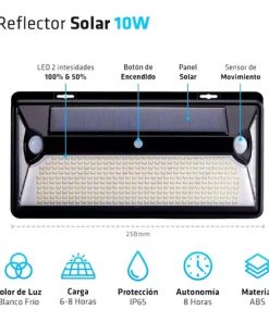 REFLECTOR SOLAR GRANDE 10W FRIA (B/20)