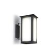 FAROL ORIENTAL C/MENZULA ESMERILADO 1 LUZ NEGRO