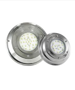 ARTEFACTO PILETA P/ADOSAR LEDS RGB 12V ACERO INOX.