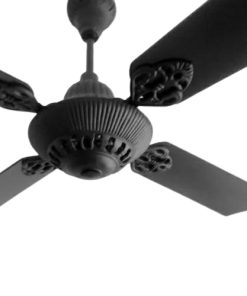 VENTILADOR DE TECHO FUNDICION NEGRO PALETA DE MADERA O NEGRA