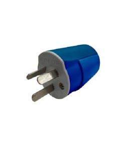 FICHA MACHO 3 PERNOS CHATOS AZUL HEAVY DUTY (K3)