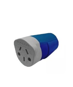 FICHA HEMBRA 3 PERNOS CHATOS AZUL HEAVY DUTY (K3)