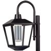 FAROL DE JARDIN 1 LUZ CON COLUMNA 2,5mts DE LARGO NEGRO