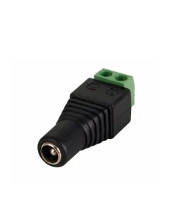 FICHA CONECTOR PLUG JACK HEMBRA C/BORNERA Max.12V 3A. 24v 1.5A.