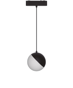 COLGANTE ESFERICO DIFUSOR 10W 2700K 120º NEGRO P/RIEL SKYLINE