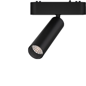 CABEZAL MOVIL 15W 2700K 15º 48V ANTIDESL. NEGRO P/RIEL SKYLINE