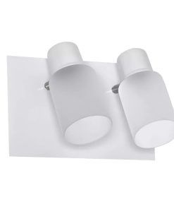 APLIQUE "CUADRI" 2 LUCES RECTANGULAR 15X25CM BLANCO