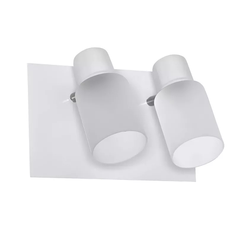 APLIQUE "CUADRI" 2 LUCES RECTANGULAR 15X25CM BLANCO
