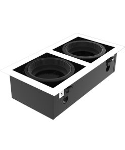 BOX2 ARTEF. EMBUTIR 2L GU10 P/AR111 BLANCO HUECO:A:170mm–L:370mm