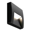 APLIQUE MURO DE PARED LED 3W CALIDO NEGRO IP65 ILUMA