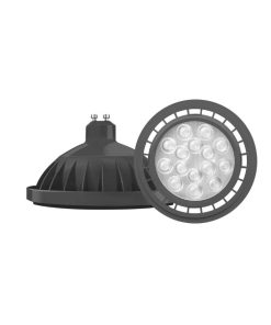 LAMPARA AR111 ARO GRIS 15W GU10 25° MACROLED